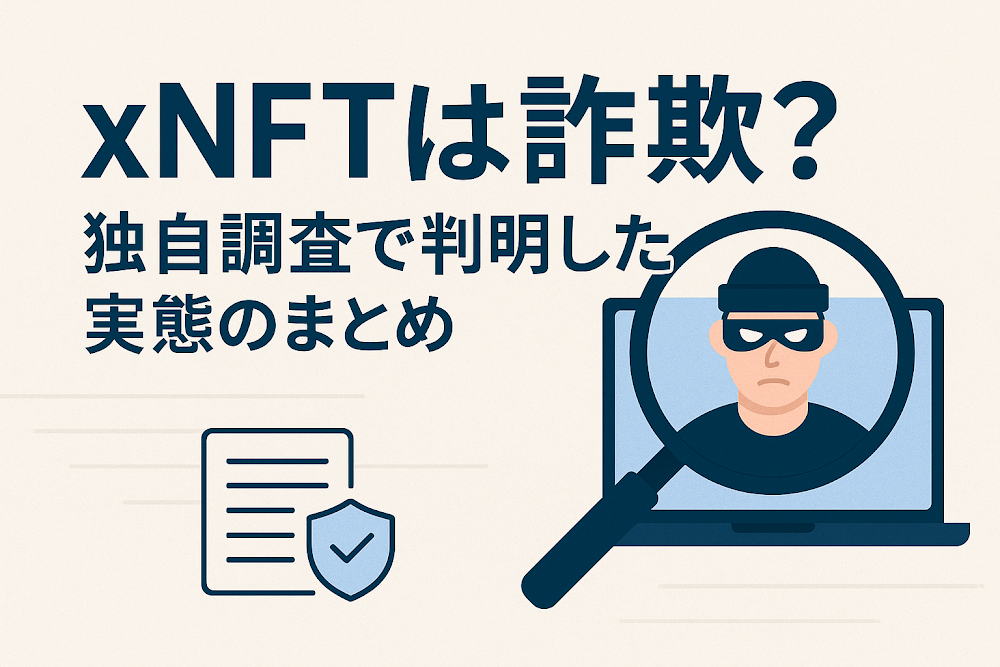 xnftは詐欺？独自調査で判明した実態のまとめ