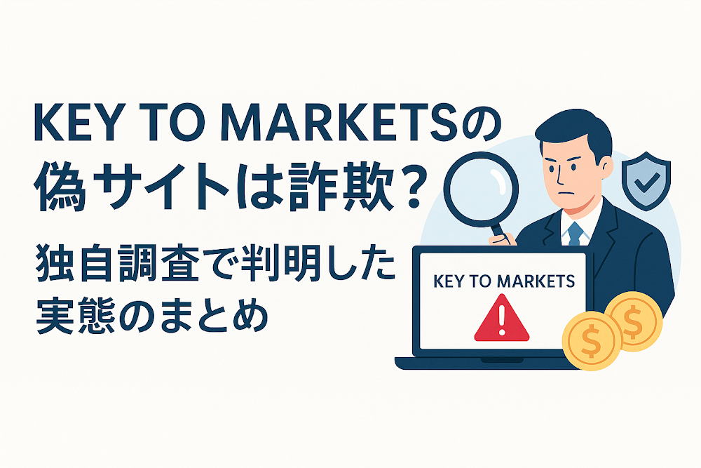 KEY TO MARKETSの偽サイトは詐欺?独自調査で判明した実態のまとめ