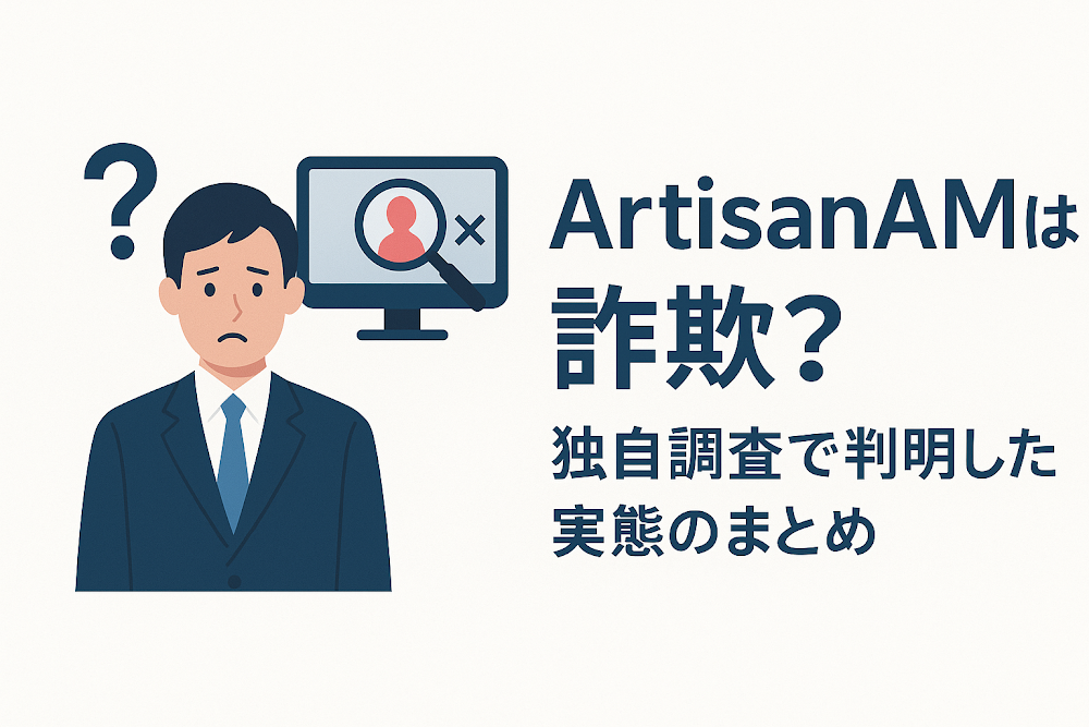 ArtisanAMは詐欺?独自調査で判明した実態のまとめ