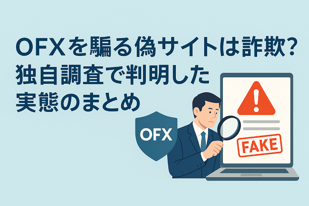 OFXを騙る偽サイトは詐欺?独自調査で判明した実態のまとめ