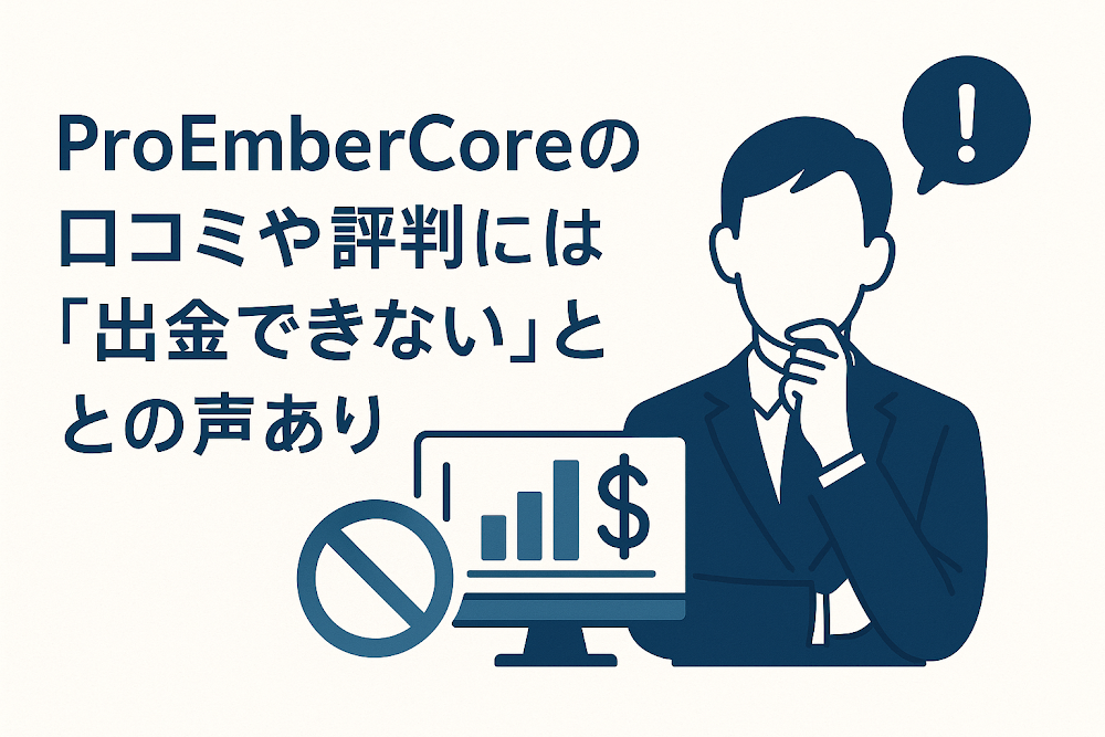 ProEmberCoreの口コミや評判には「出金できない」との声あり