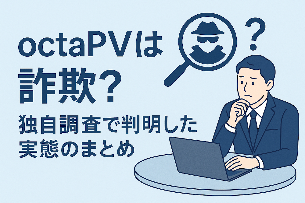 octaPVは詐欺？独自調査で判明した実態のまとめ