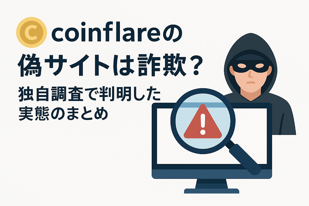 coinflareの偽サイトは詐欺?独自調査で判明した実態のまとめ