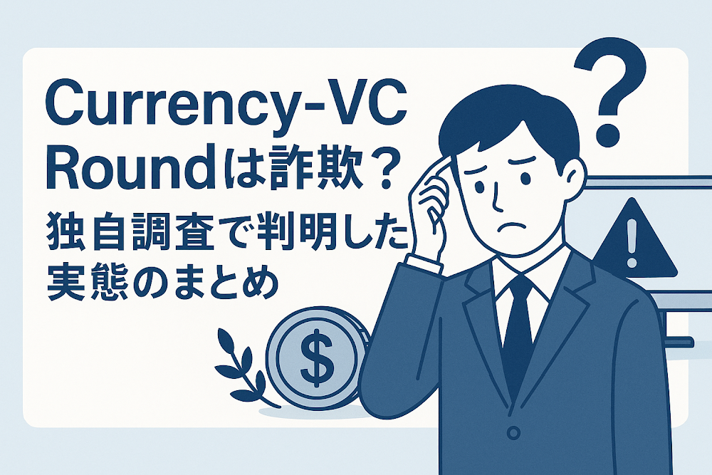 Currency-VC Roundは詐欺？独自調査で判明した実態のまとめ
