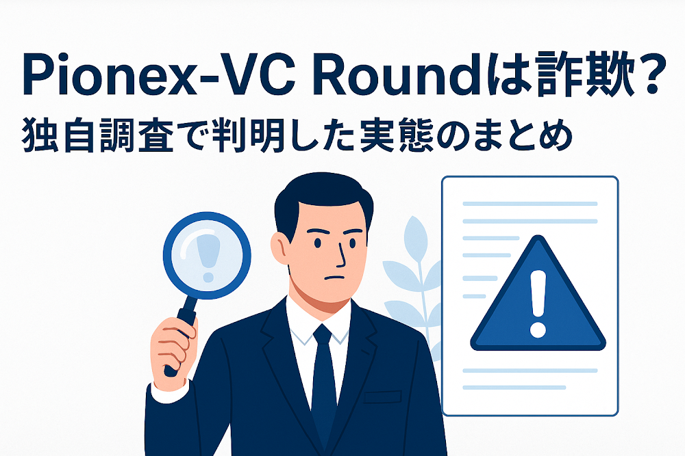 Pionex-VC Roundは詐欺?独自調査で判明した実態のまとめ