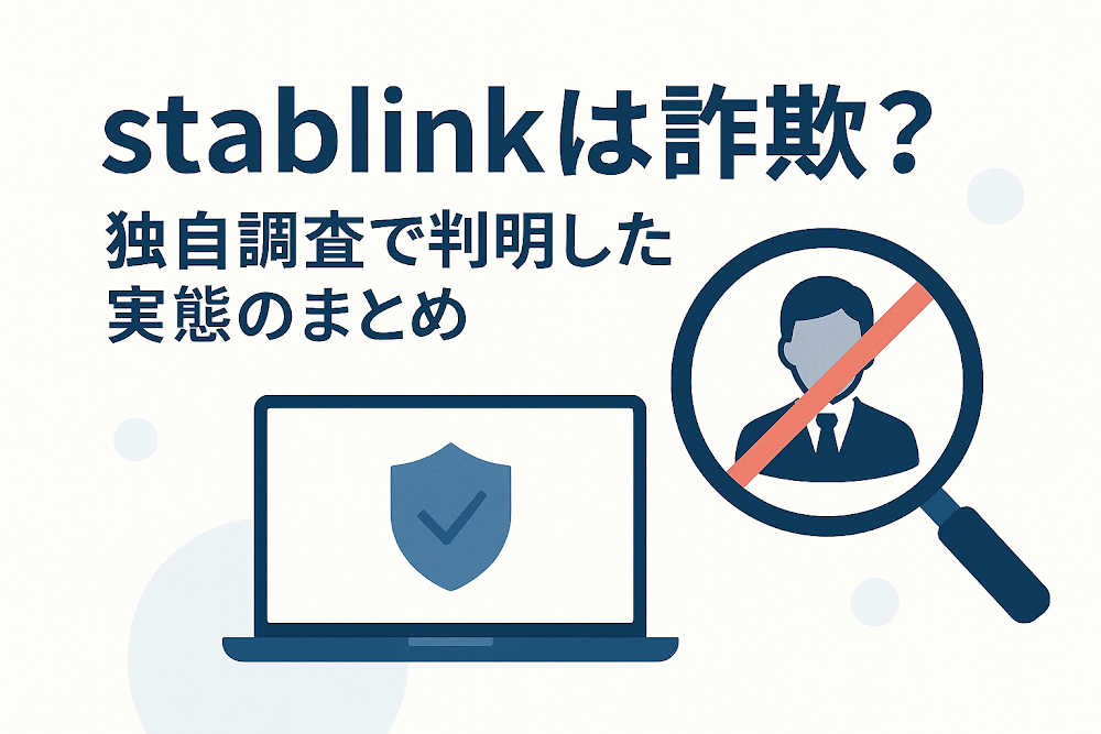 stablinkは詐欺?独自調査で判明した実態のまとめ