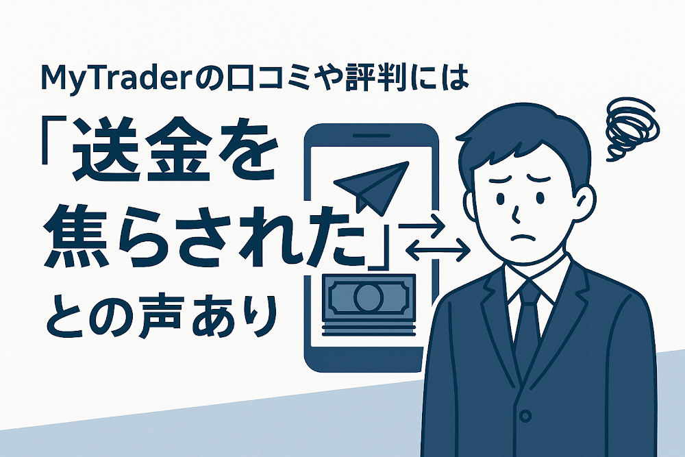 MyTraderの口コミや評判には「送金を焦らされた」との声あり