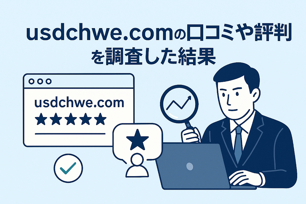 usdchwe.comの口コミや評判を調査した結果