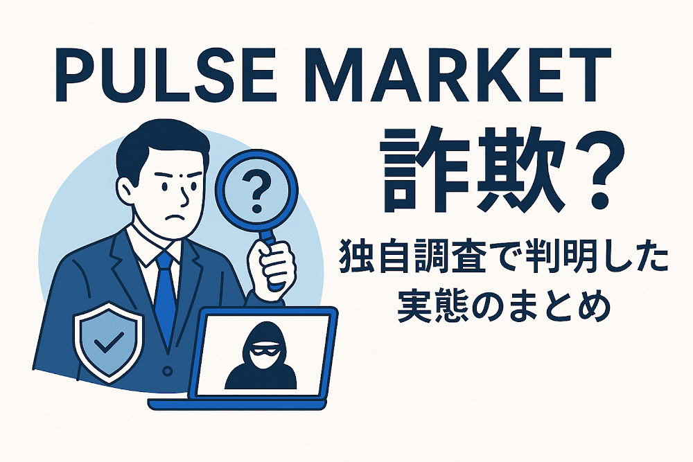 PULSE MARKETは詐欺？独自調査で判明した実態のまとめ