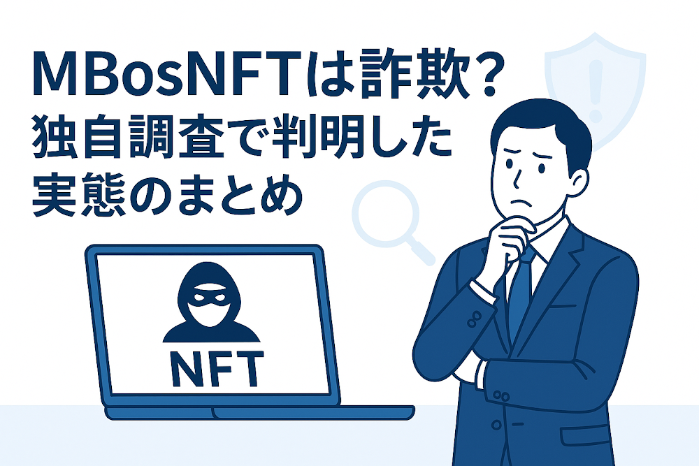 MBosNFTは詐欺?独自調査で判明した実態のまとめ