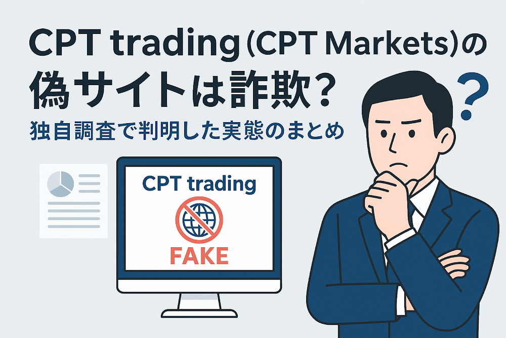 CPT trading（CPT Markets）の偽サイトは詐欺？独自調査で判明した実態のまとめ