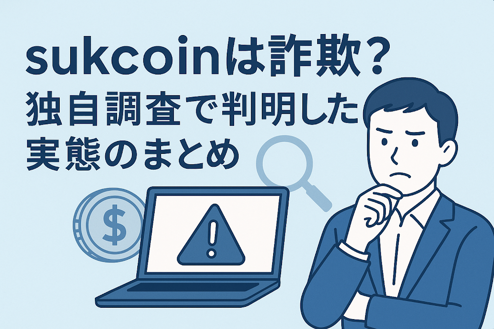 sukcoinは詐欺？独自調査で判明した実態のまとめ