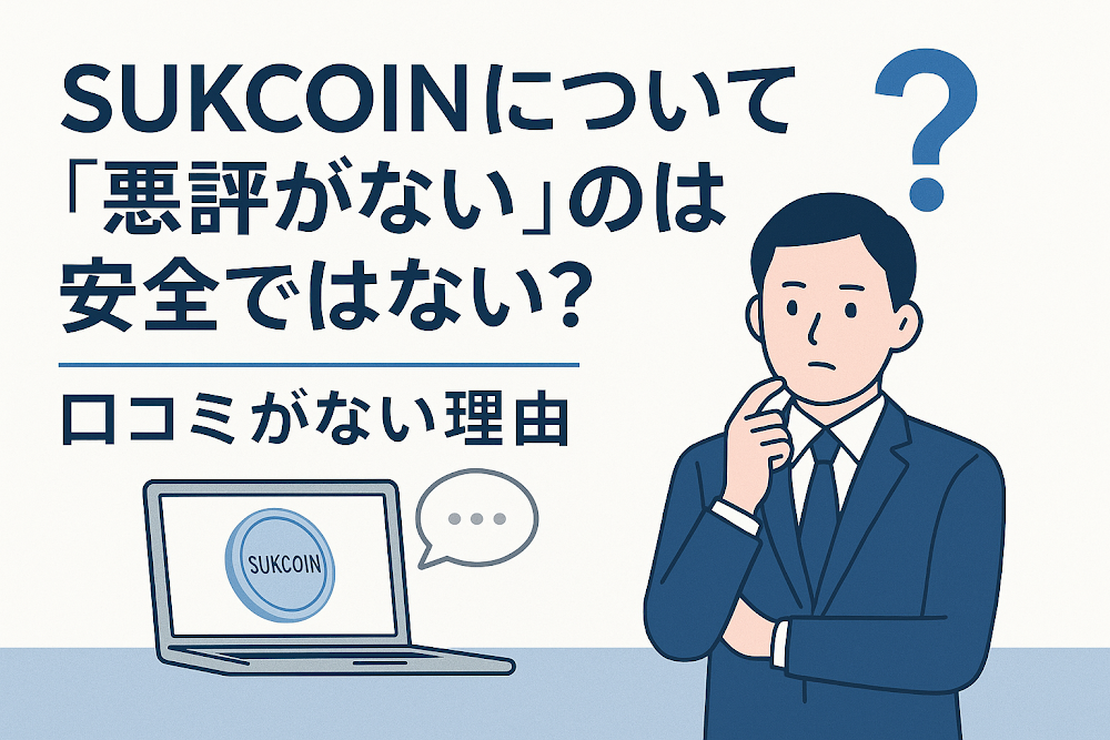 sukcoinについて「悪評がない」のは安全ではない？口コミがない理由