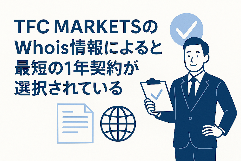 TFC MARKETSのWhois情報によると最短の1年契約が選択されている