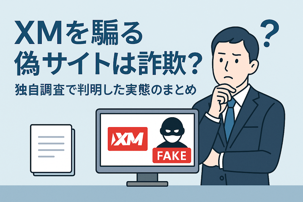 XMを騙る偽サイトは詐欺?独自調査で判明した実態のまとめ