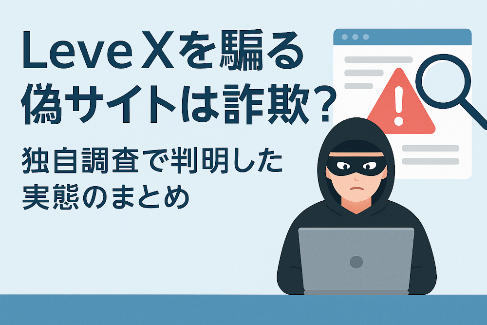 LeveXを騙る偽サイトは詐欺?独自調査で判明した実態のまとめ
