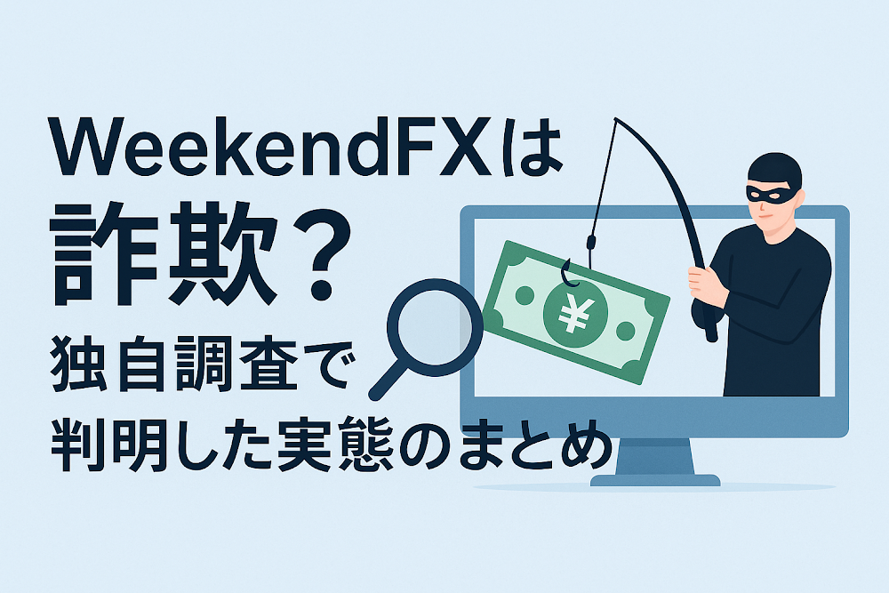 WeekendFXは詐欺？独自調査で判明した実態のまとめ