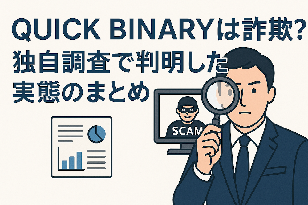 QUICK BINARYは詐欺？独自調査で判明した実態のまとめ