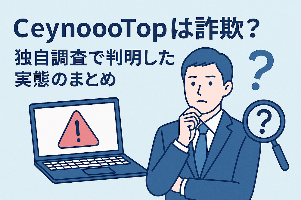 CeynoooTopは詐欺？独自調査で判明した実態のまとめ