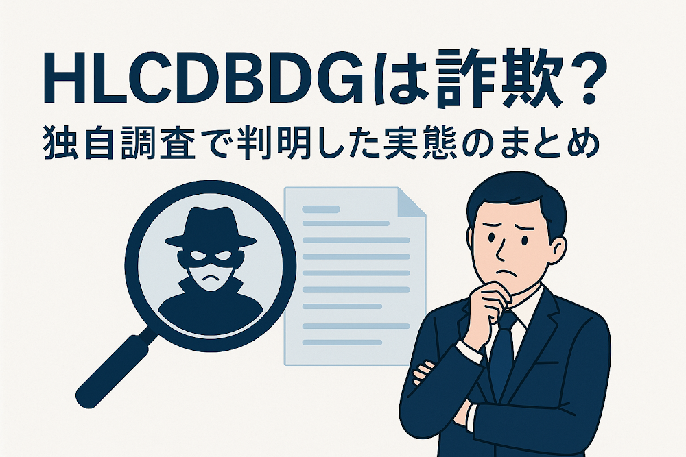 HLCDBDGは詐欺?独自調査で判明した実態のまとめ