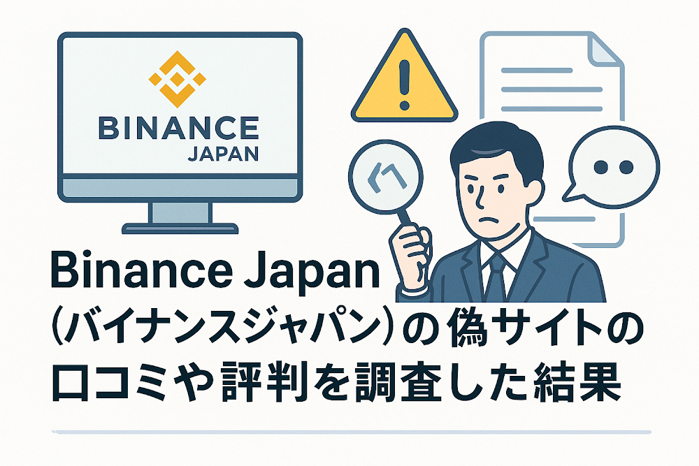 Binance Japan(バイナンスジャパン)の偽サイトの口コミや評判を調査した結果