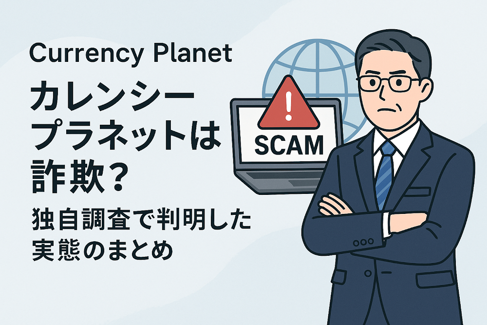 Currency Planet(カレンシープラネット)は詐欺?独自調査で判明した実態のまとめ