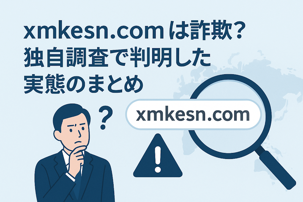 xmkesn.comは詐欺?独自調査で判明した実態のまとめ