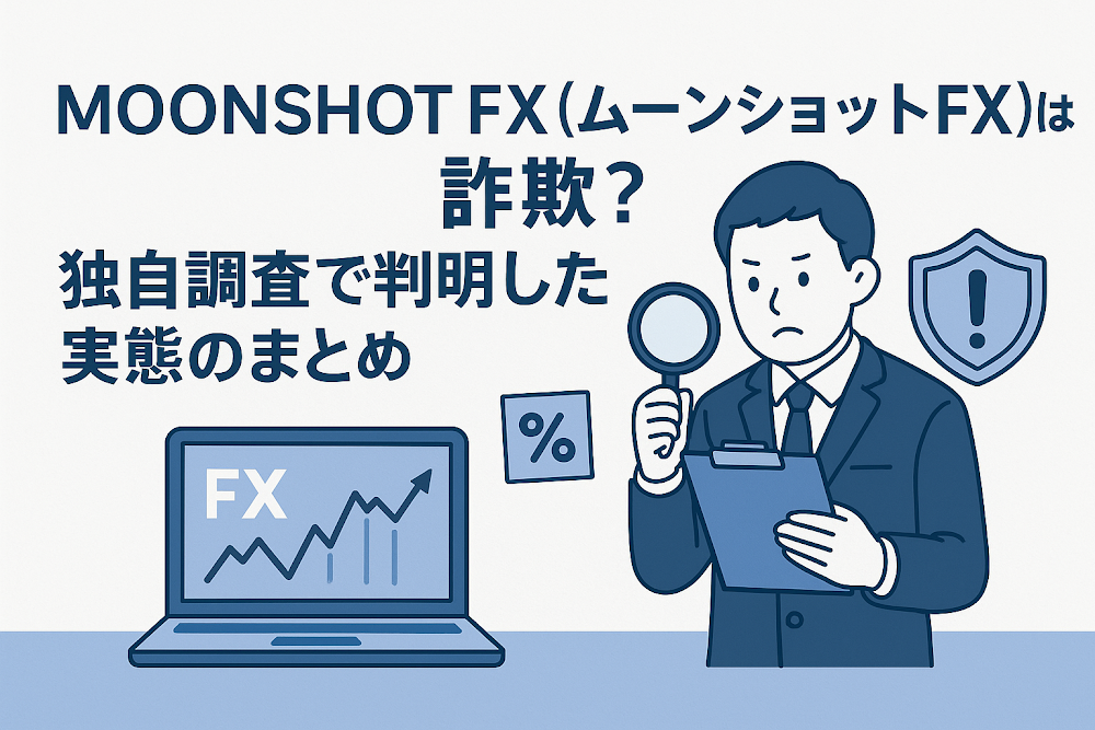 MOONSHOT FX(ムーンショットFX)は詐欺?独自調査で判明した実態のまとめ