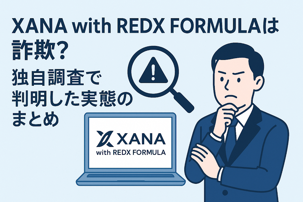 XANA with REDX FORMULAは詐欺?独自調査で判明した実態のまとめ