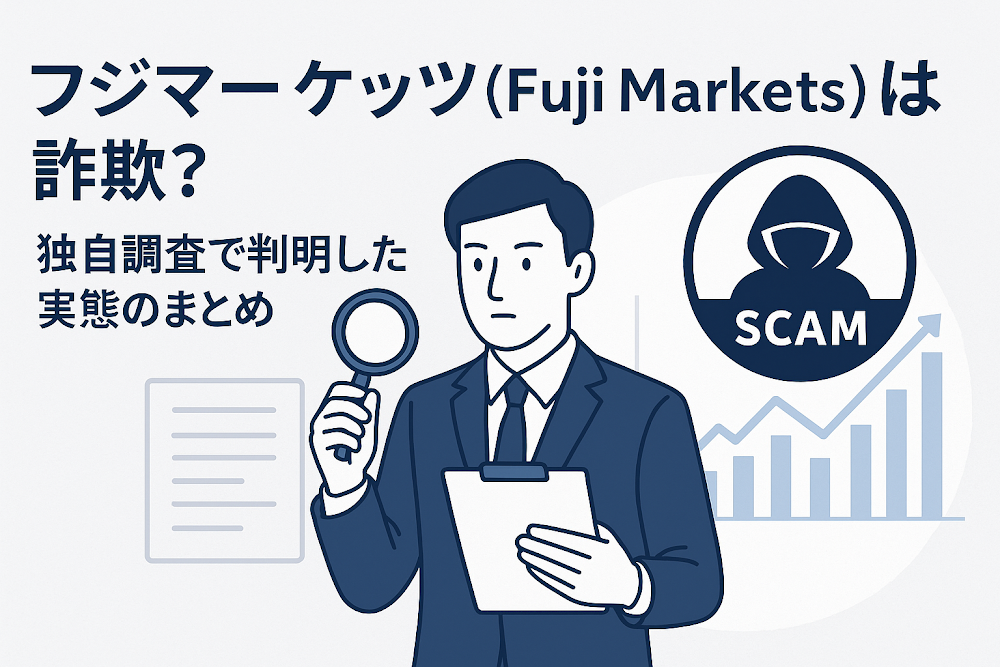 フジマーケッツ(Fuji Markets)は詐欺?独自調査で判明した実態のまとめ