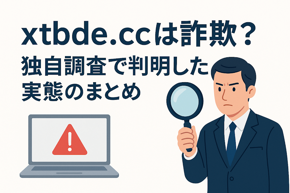 xtbde.ccは詐欺?独自調査で判明した実態のまとめ