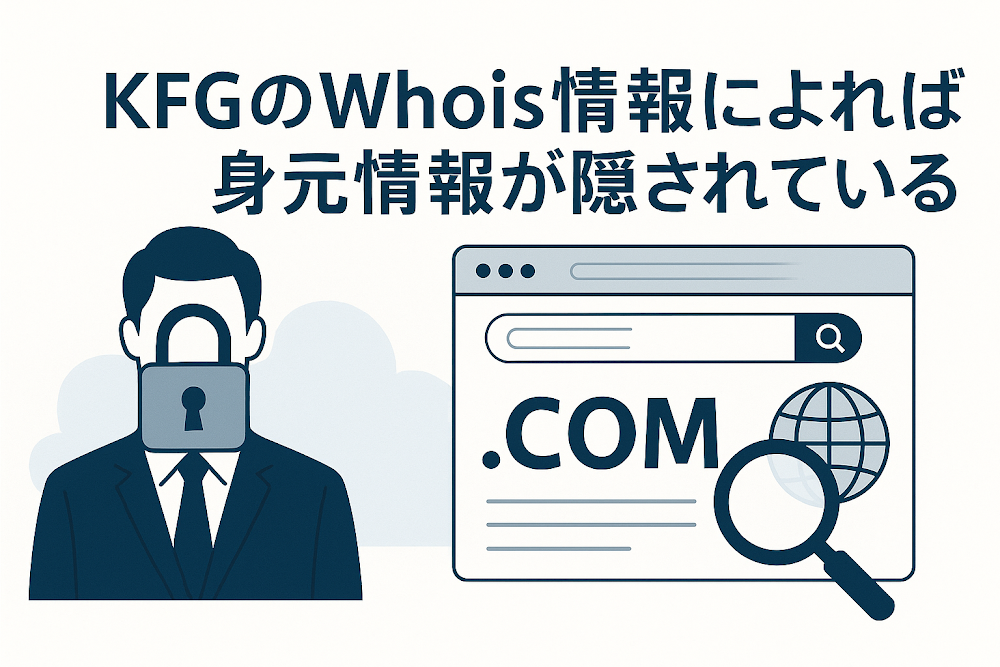 KFGのWhois情報によれば身元情報が隠されている