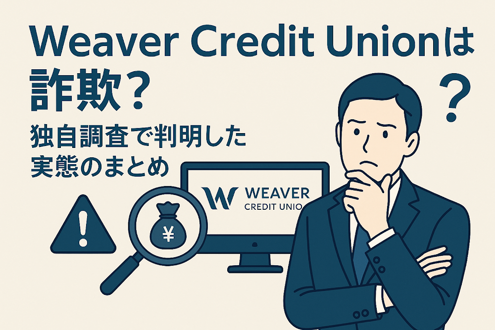 Weaver Credit Unionは詐欺？独自調査で判明した実態のまとめ