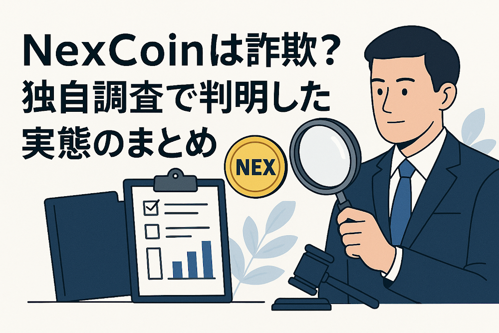 NexCoinは詐欺?独自調査で判明した実態のまとめ