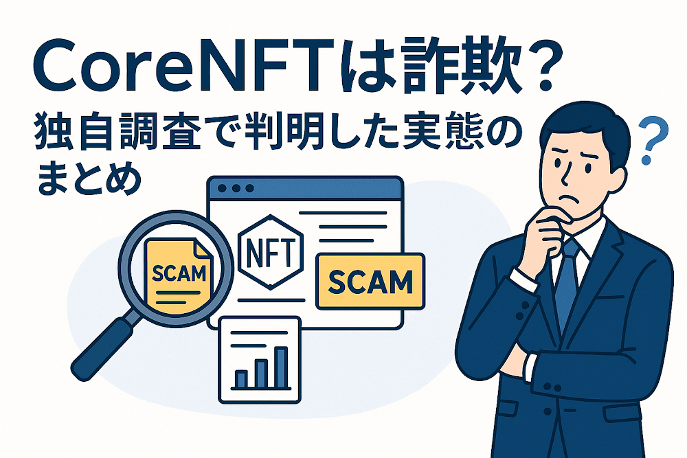 corerNFTは詐欺?独自調査で判明した実態のまとめ