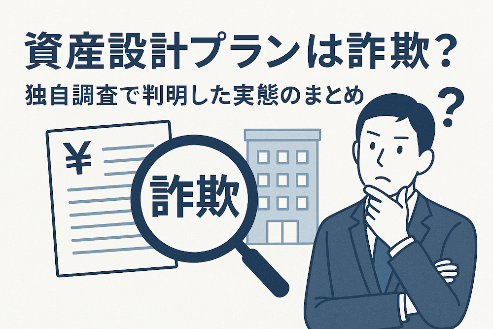 資産設計プランは詐欺?独自調査で判明した実態のまとめ