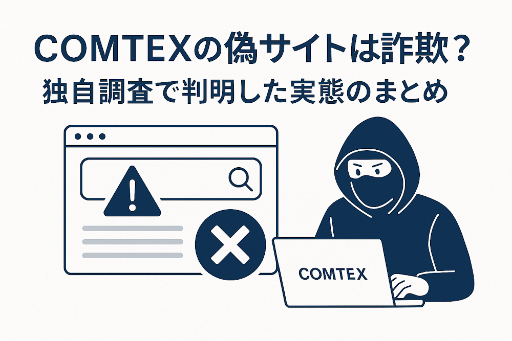 COMTEXの偽サイトは詐欺？独自調査で判明した実態のまとめ