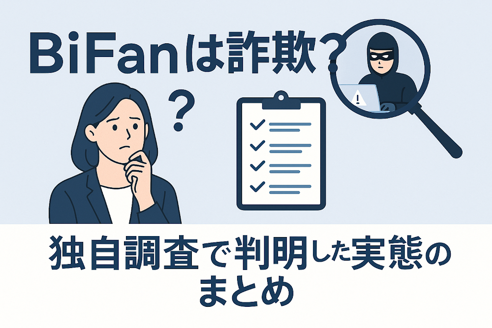 BiFanは詐欺?独自調査で判明した実態のまとめ