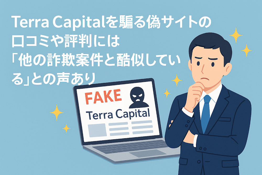 Terra Capitalを騙る偽サイトの口コミや評判には「他の詐欺案件と酷似している」との声あり