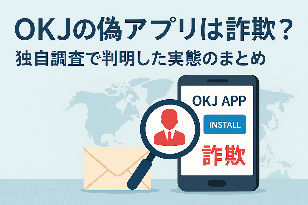 OKJの偽アプリは詐欺?独自調査で判明した実態のまとめ
