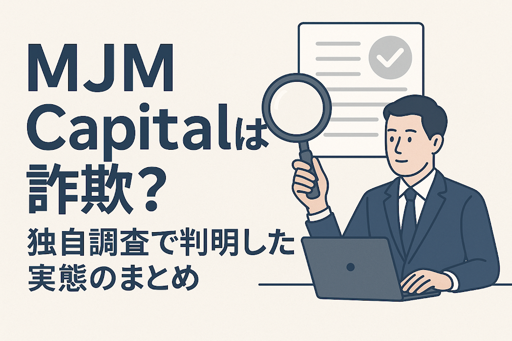 MJM Capitalは詐欺?独自調査で判明した実態のまとめ