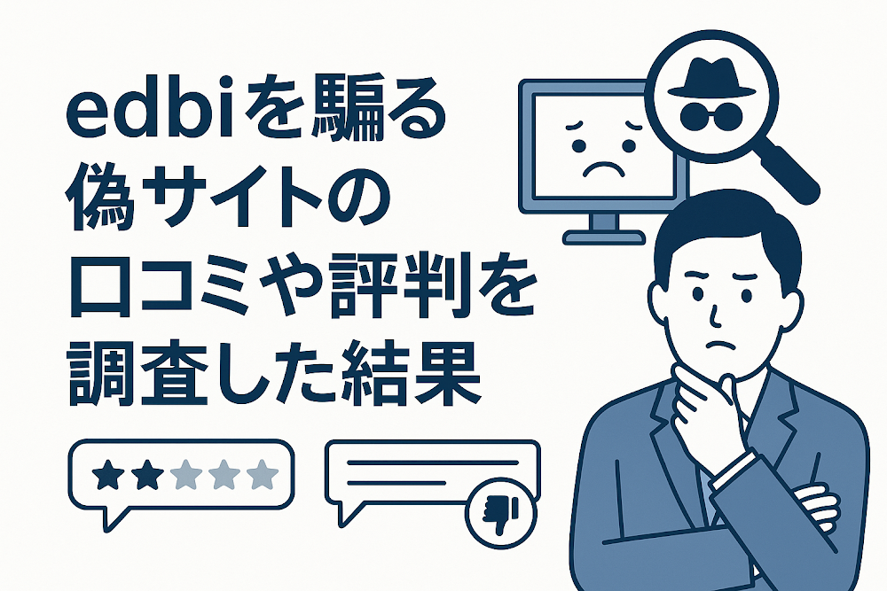 edbiを騙る偽サイトの口コミや評判を調査した結果