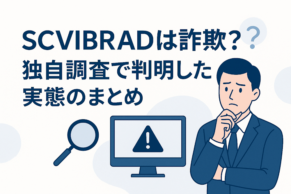 SCVIBRADは詐欺?独自調査で判明した実態のまとめ