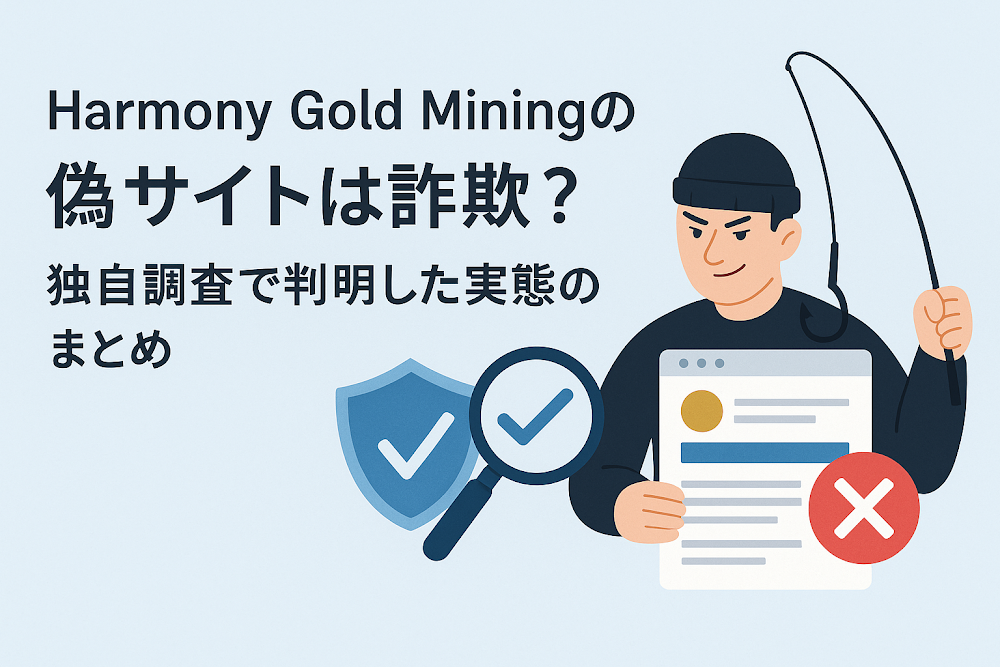 Harmony Gold Miningの偽サイトは詐欺?独自調査で判明した実態のまとめ