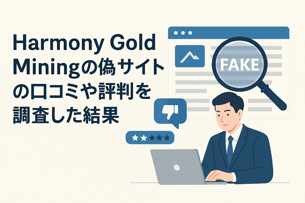 Harmony Gold Miningの偽サイトの口コミや評判を調査した結果