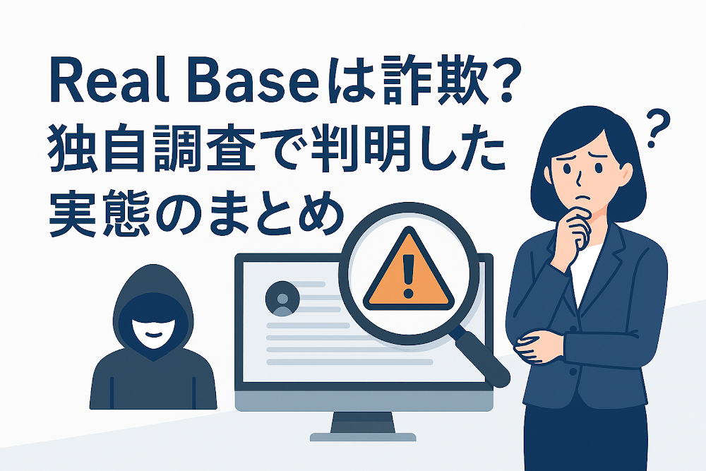 Real Base(real-base.net)は詐欺?独自調査で判明した実態のまとめ