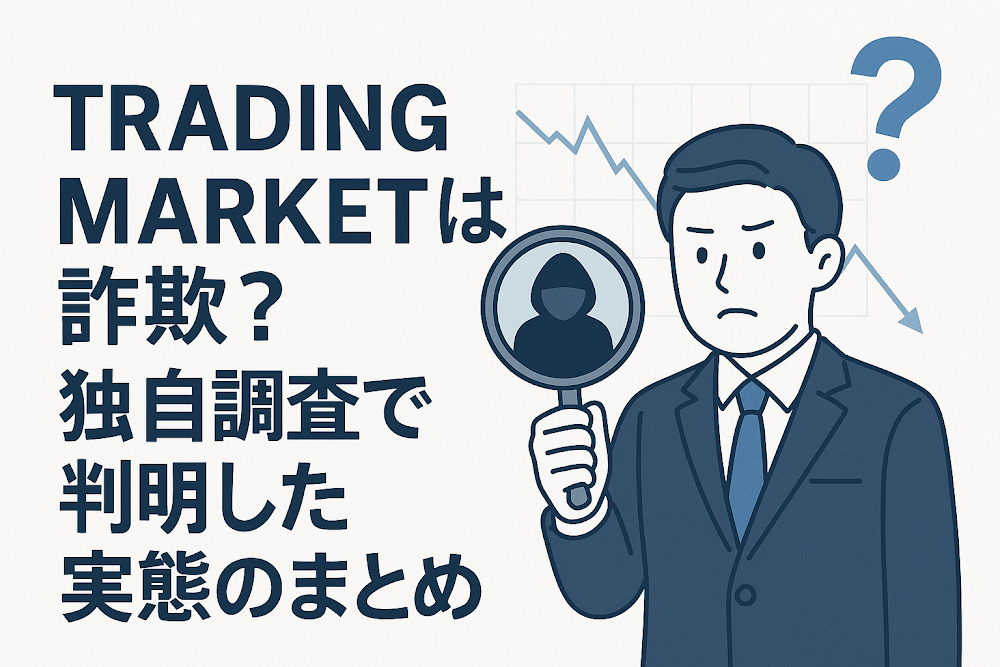 TRADING MARKET(tradingmarket.pro)は詐欺?独自調査で判明した実態のまとめ