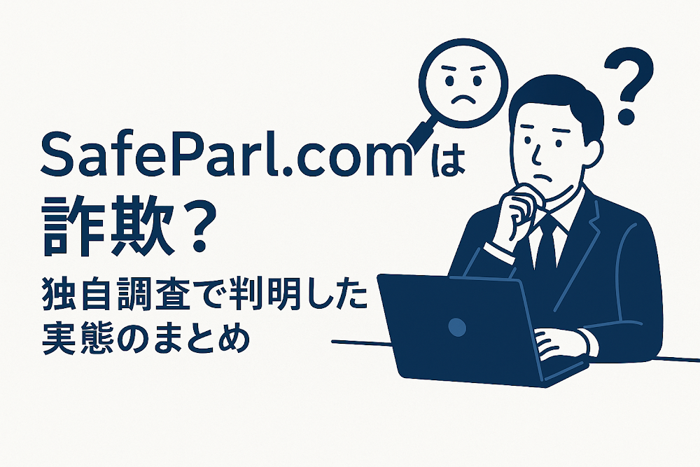 safeparl.comは詐欺?独自調査で判明した実態のまとめ
