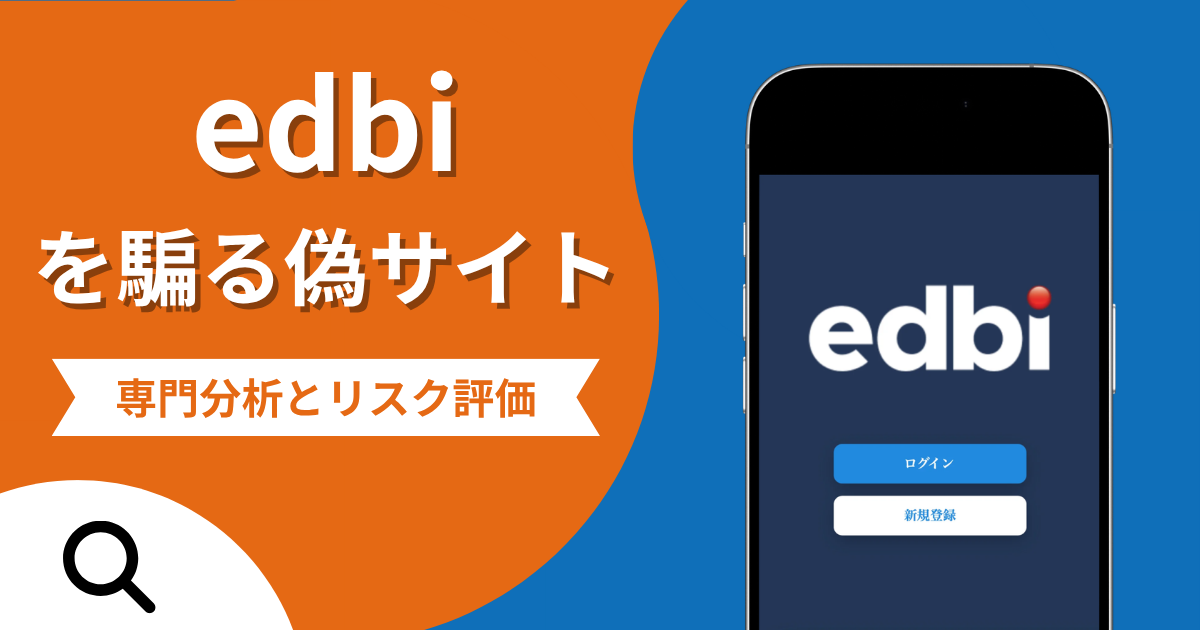 edbiを騙る偽サイトの詐欺の実態とは？口コミの怪しさや評判を紹介