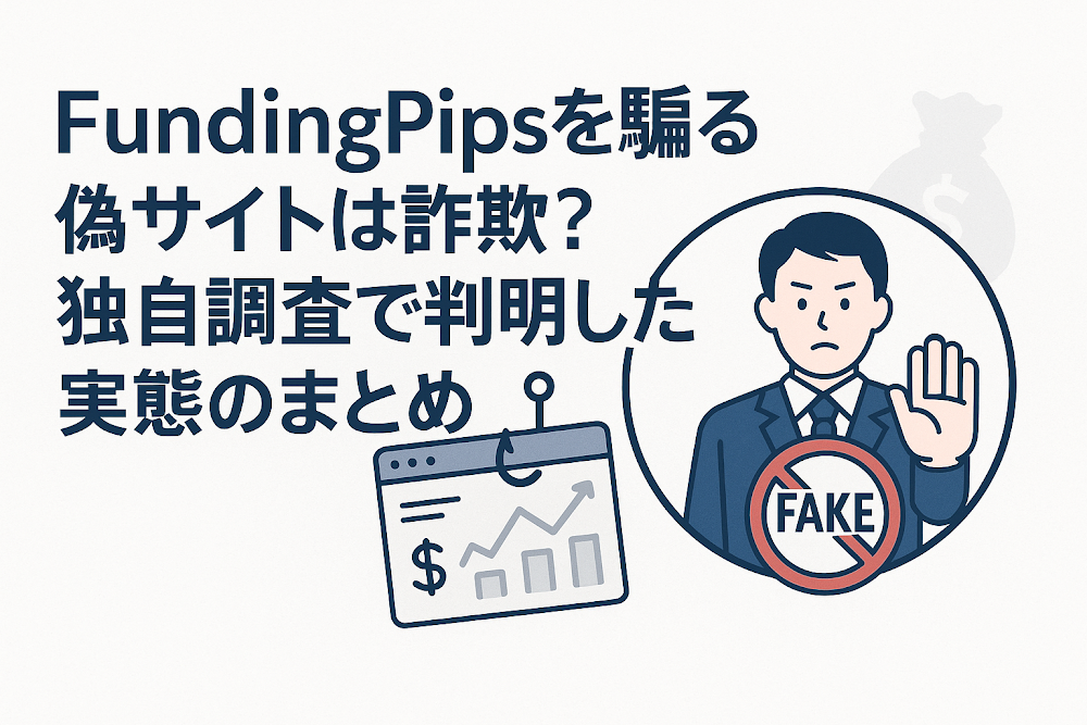 FundingPipsを騙る偽サイトは詐欺?独自調査で判明した実態のまとめ
